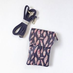 MINICAT Painted Feather Crossbody Bag